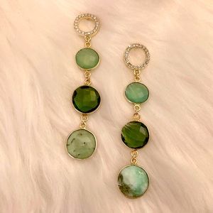Assorted Gemstone Dangle Earrings